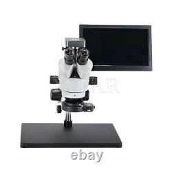 Trinocular Microscope 48MP FHD Camera V8 3.5X-90X 11.6 Screen For PCB Jewelry