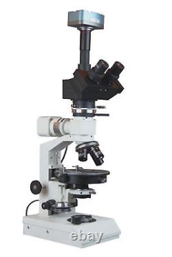 Trinocular Polarizing Ore Incident Light Microscope with 3MP Camera
