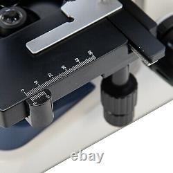 US SWIFT 40X-2500X Compound Binocular Microscope LED + 2628mm Smartphone Adapter