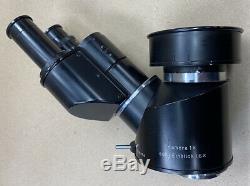 Vintage Carl Zeiss Jena Binocular Microscope Camera Adapter 15x Eyepieces German