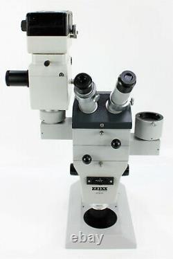 Zeiss 475057 Microscope + Adapter 435030+Film Camera Adapter Wild MPS11