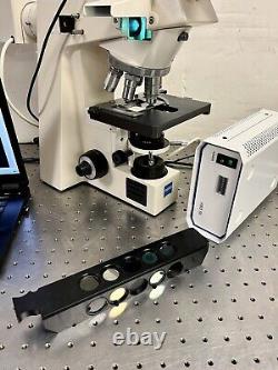 Zeiss AxioSkop 20 Fluorescence Phase Microscope CAM + Laptop
