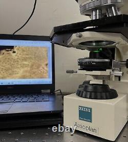 Zeiss Axioplan Broadband LED Fluorescence Microscope 5MP Cam Laptop